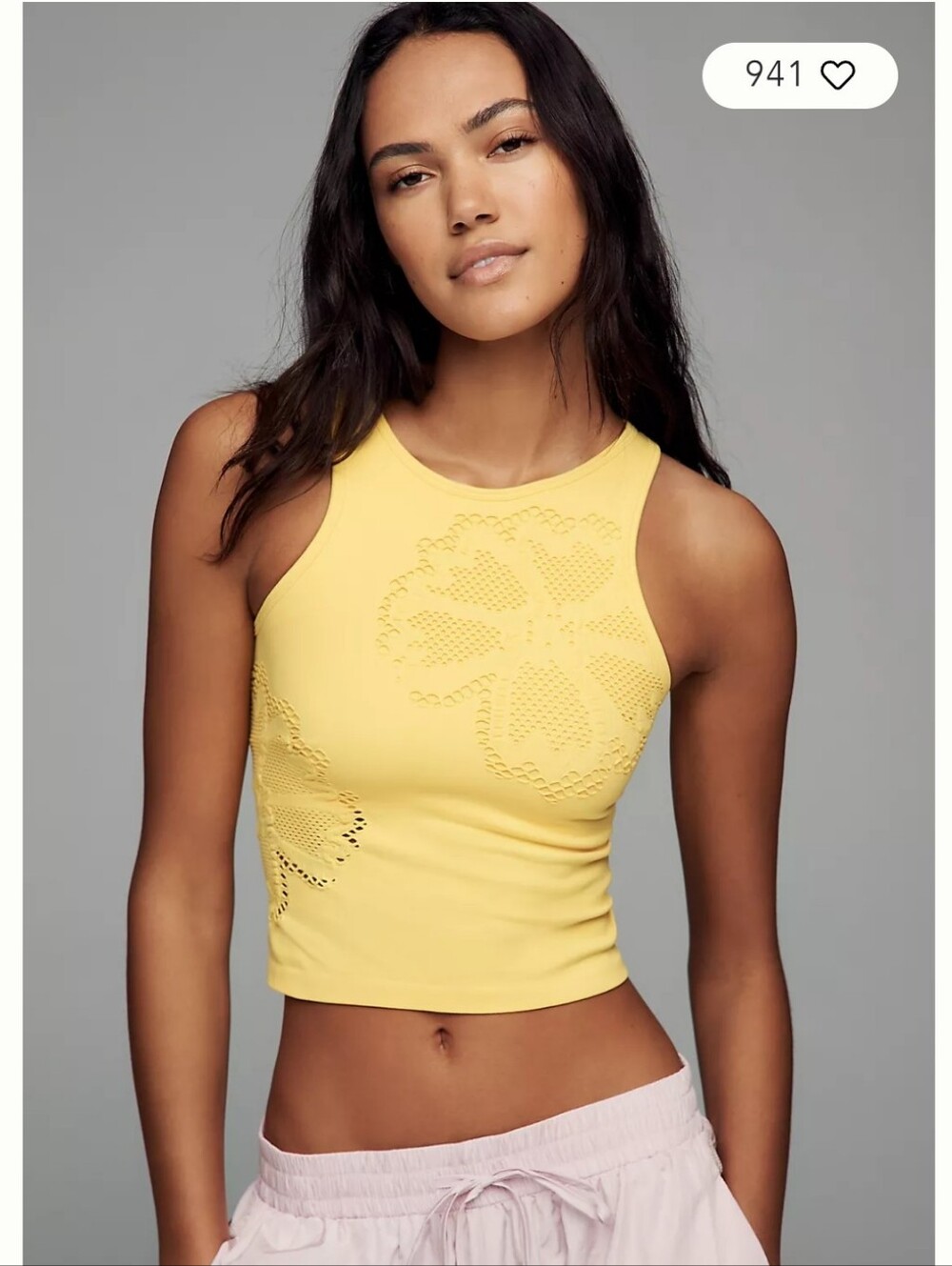 NWT LyreBird Seamless Crew-Neck Tank / Sun Yellow - L/XL